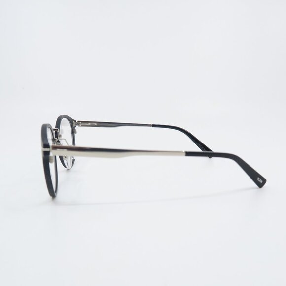 Tumi VTU025 02AN 50mm Matte Black-Grey Carbon Fiber/Silver Metal New Eyeglasses. - Picture 5 of 7